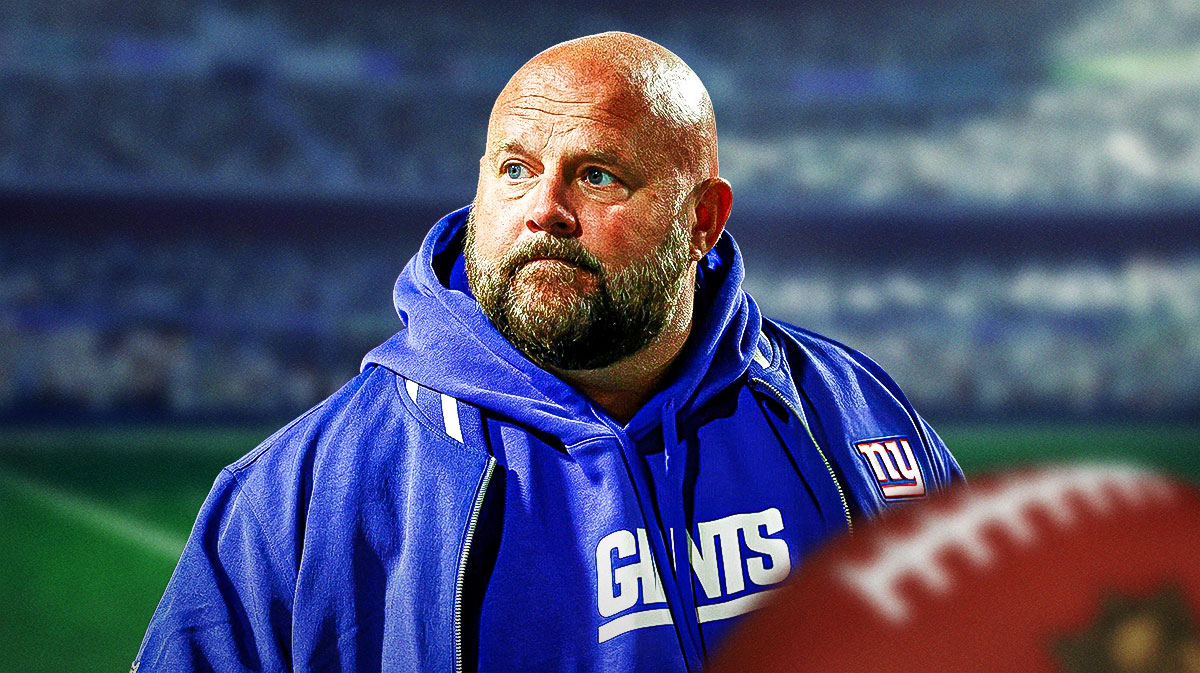 Brian Daboll cries in Giants gear