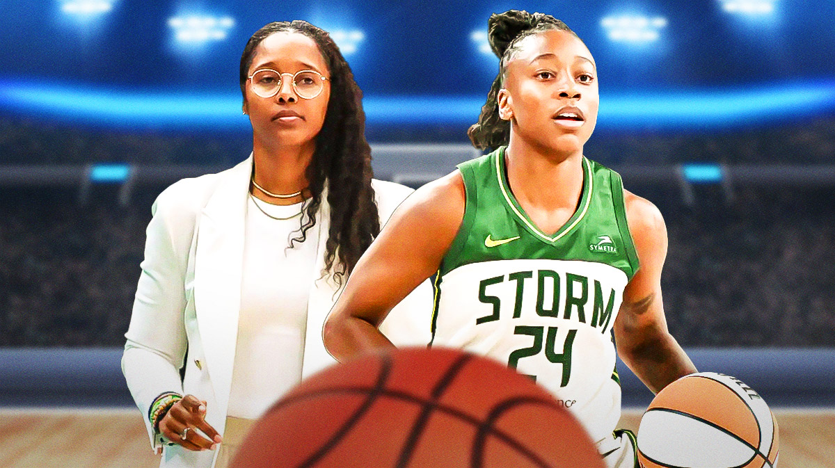 WNBA Seattle Storm coach Noelle Quinn, and WNBA Seattle Storm player Jewell Loyd