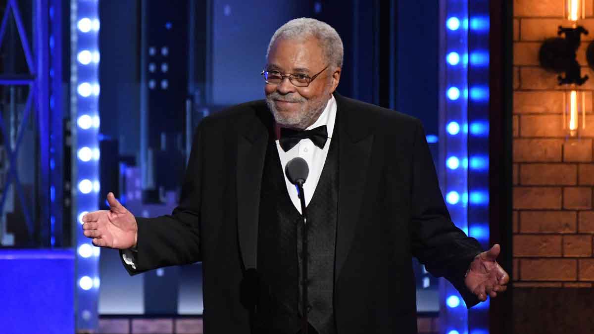 Jun 11, 2017; New York, NY, USA; James Earl Jones accepts the Tony Award for Lifetime Achievement in the Theatre during the pre-telecast ceremony at the 71st TONY Awards at Radio City Music Hall.