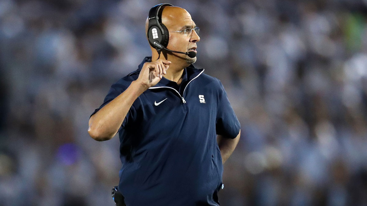 Penn State Nittany Lions head coach James Franklin on the sideline during the third quarter against the Illinois Fighting Illini at Beaver Stadium. Penn State defeated Illinois 21-7.