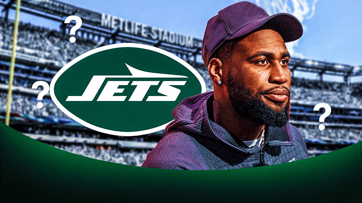 Jets' Haason Reddick surrounded by question marks