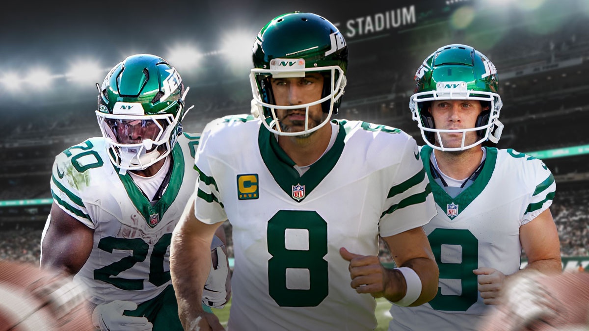 Breece Hall, Aaron Rodgers, Greg zuerlein. All with Jets