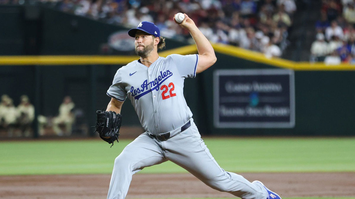 Los Angeles Dodgers pitcher Clayton Kershaw (22) delivers a pitch