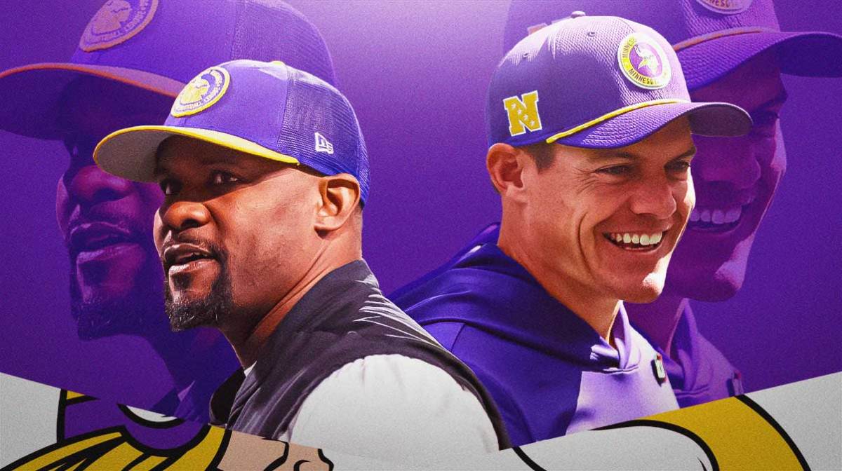 Vikings head coach Kevin O'Connell and defensive coordinator Brian Flores saw the Vikings come through with a great defensive effort in Week 1