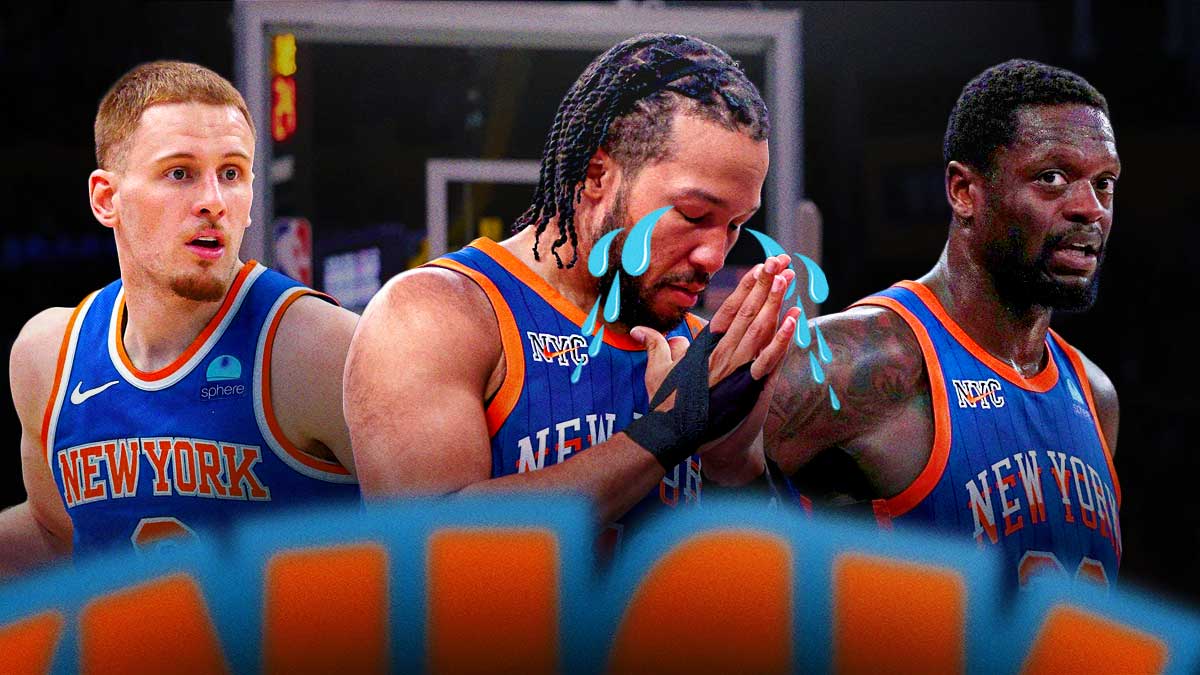Knicks' Jalen Brunson crying about Donte DiVincenzo and Julius Randle