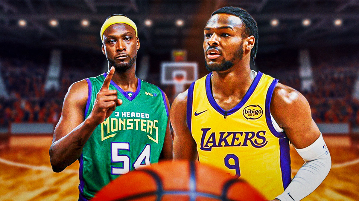 Kwame Brown and Bronny James.