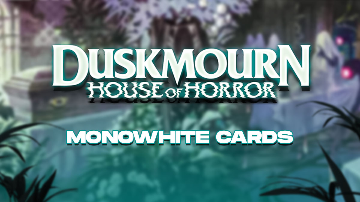 MTG Duskmourn — раскрыты все карты Monowhite