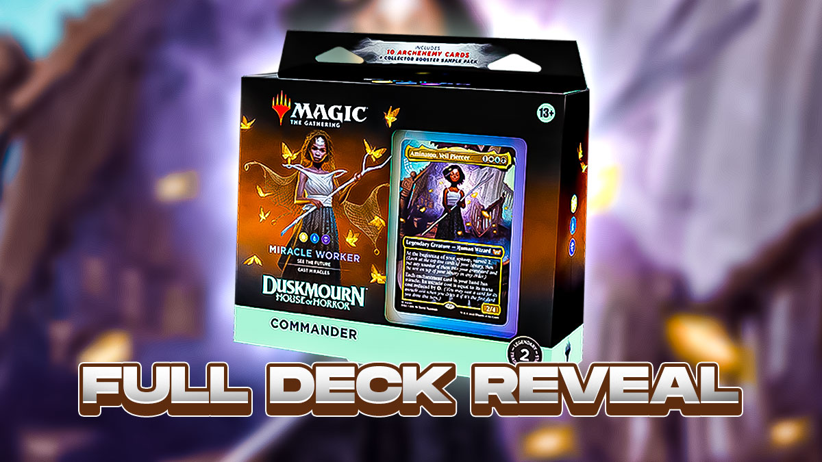 MTG Duskmourn – Miracle Worker Full Deck Reveal