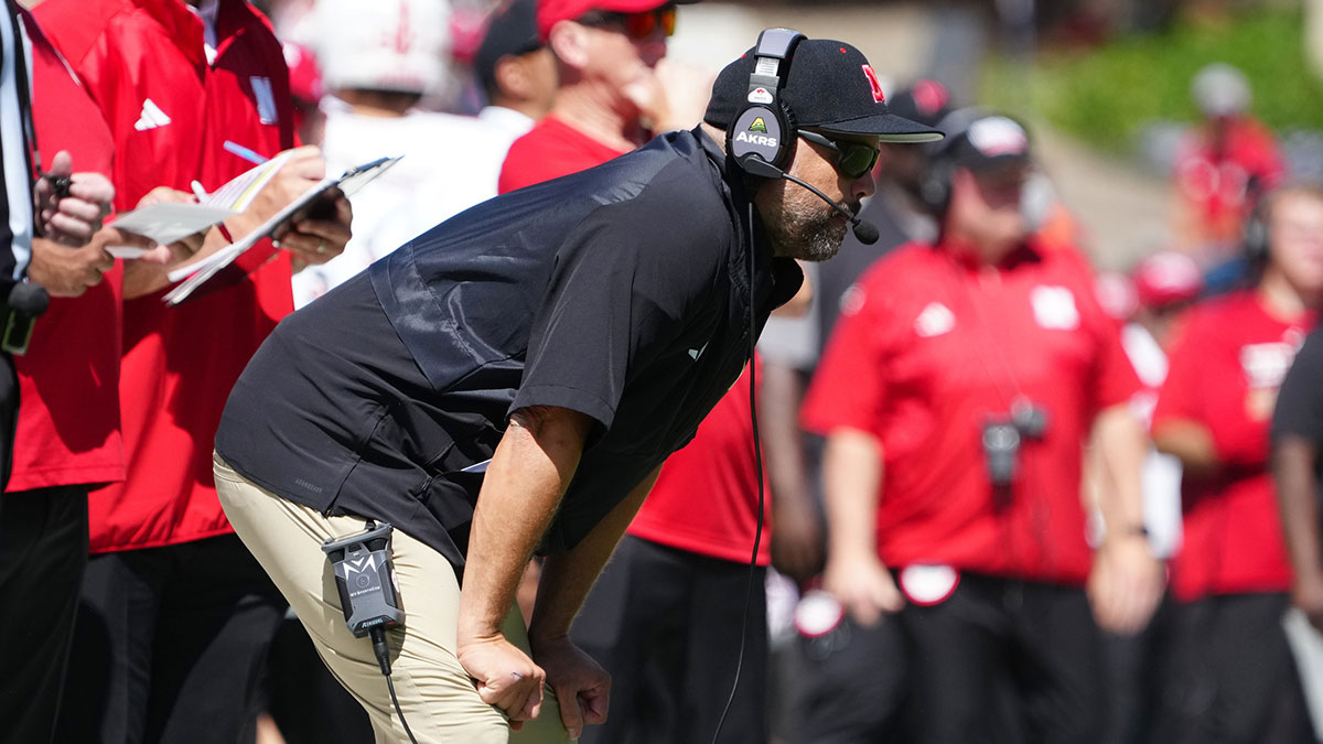Nebraska Cornhuskers head coach Matt Ruhle during the fourth quarter against the Colorado Buffaloes at Folsom Field.