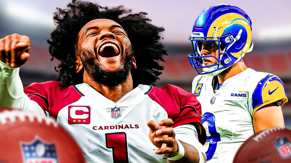 Kyler Murray laughing, sad Matthew Stafford