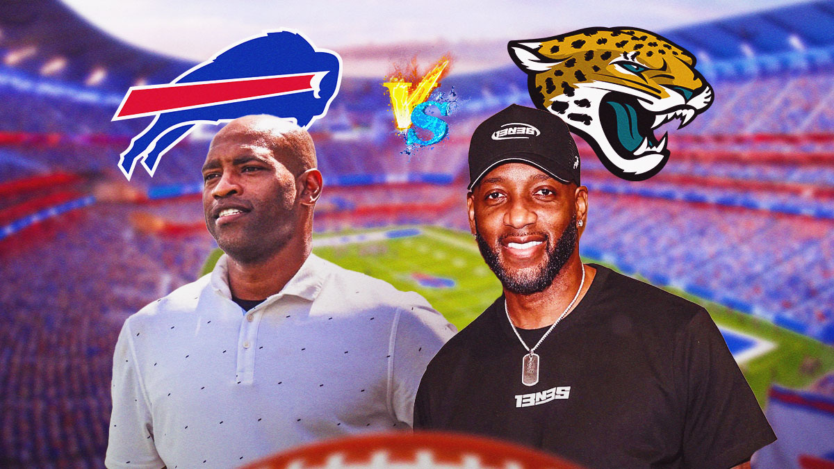 Vince Carter & Tracy McGrady with Bills vs. Jaguars somewhere in the background
