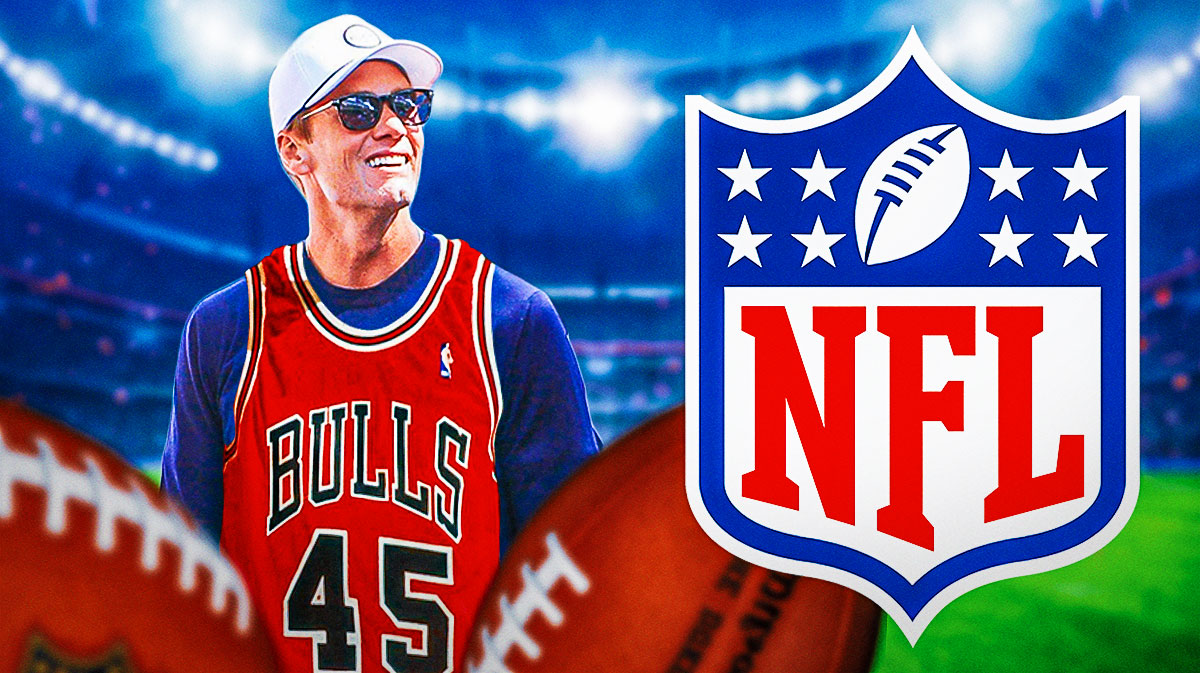 Why Bill Simmons believes Tom Brady smiling wearing Michael Jordan's #45 uniform next to the NFL logo