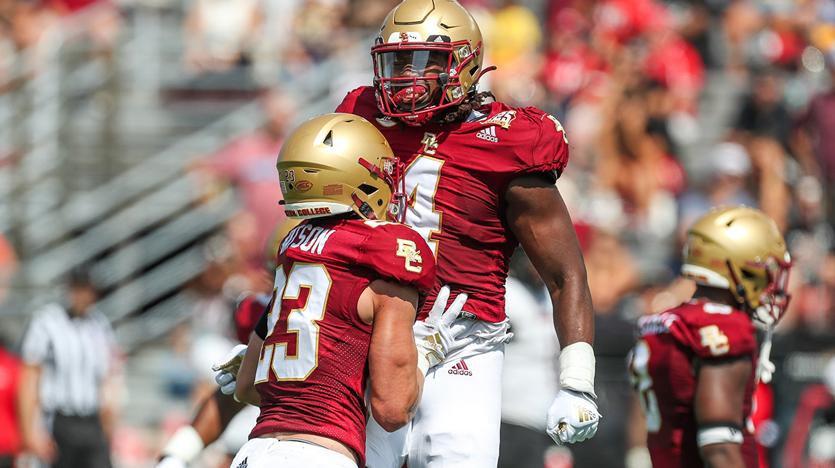 Boston College football player goes viral for hitting Griddy after