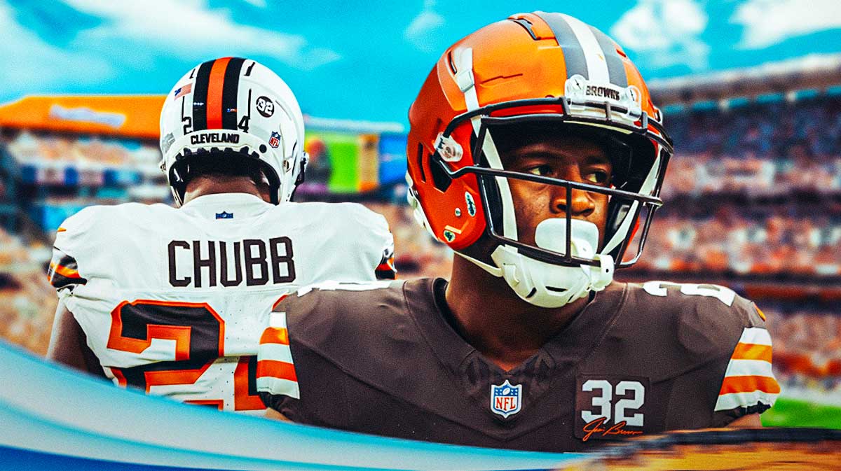 Nick Chubb in a Browns jersey.