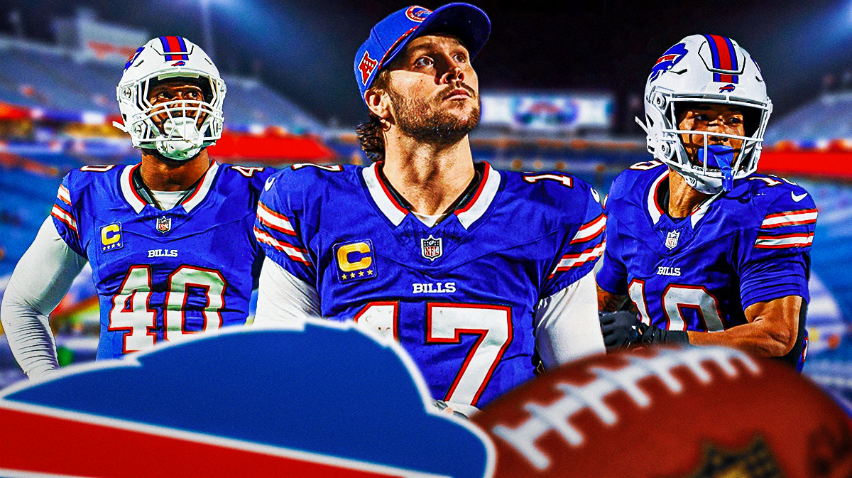 Josh Allen, Khalil Shakir, Von Miller on Bills