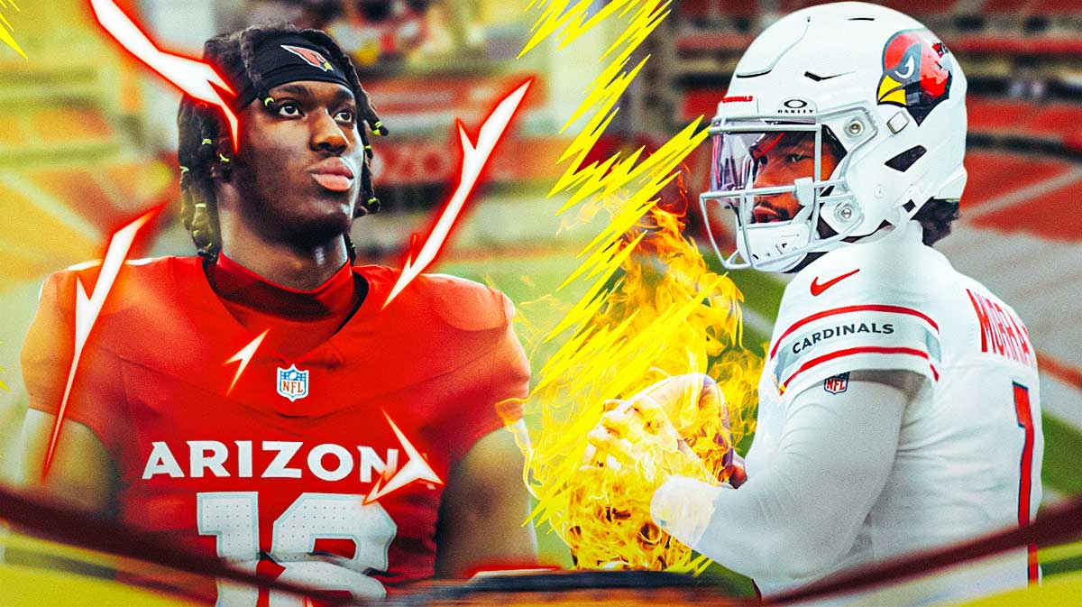Cardinals' Kyler Murray throwing a fireball, Marvin Harrison Jr. going Super Saiyan