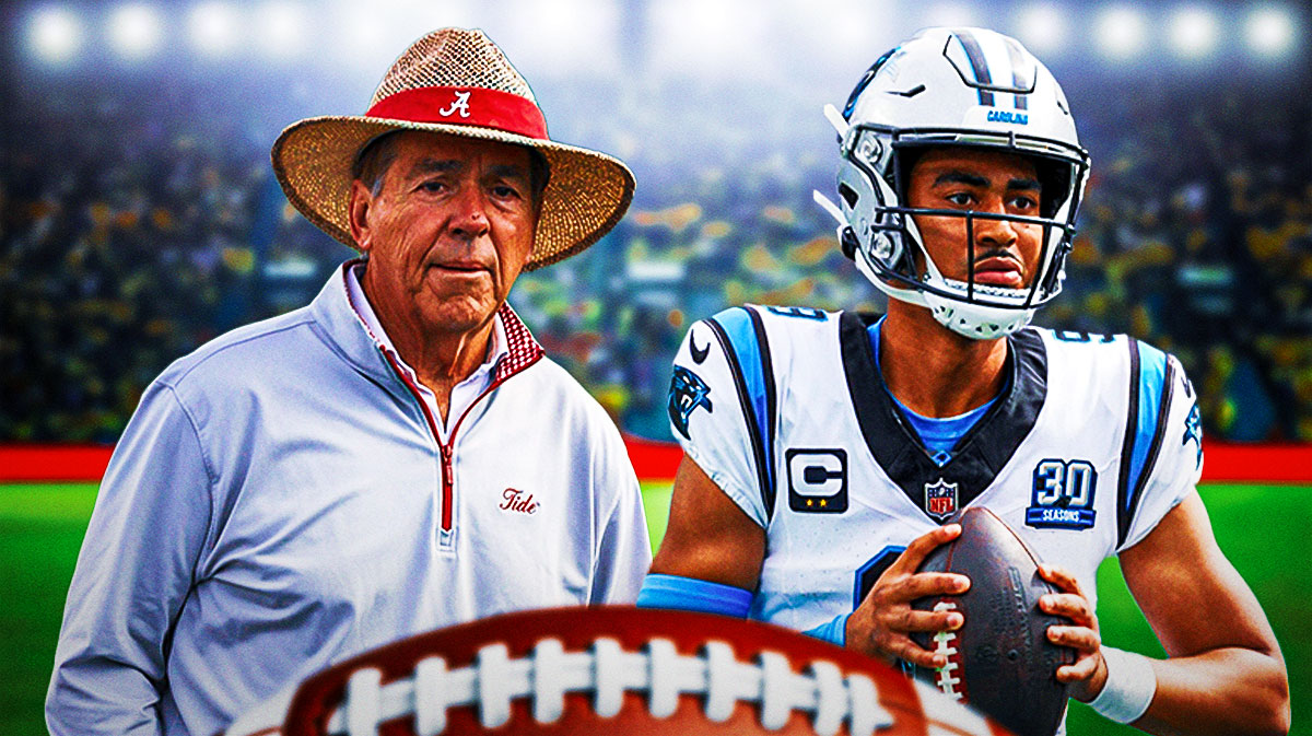Alabama legend Nick Saban, Panthers' Bryce Young