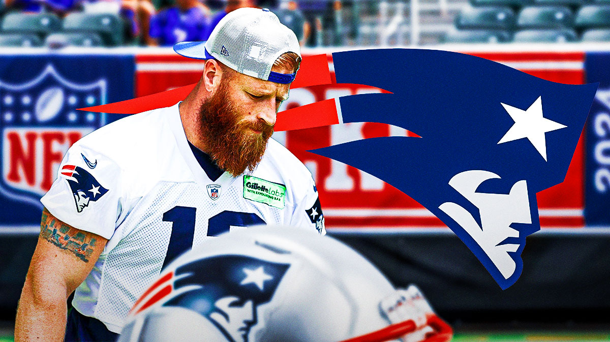 Patriots kicker Joey Slye looking at drug test note after 49ers game