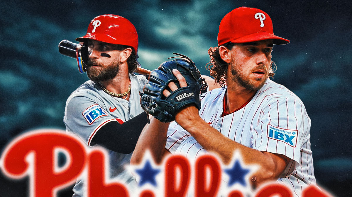 Philadelphia Phillies Bryce Harper, Aaron Nola