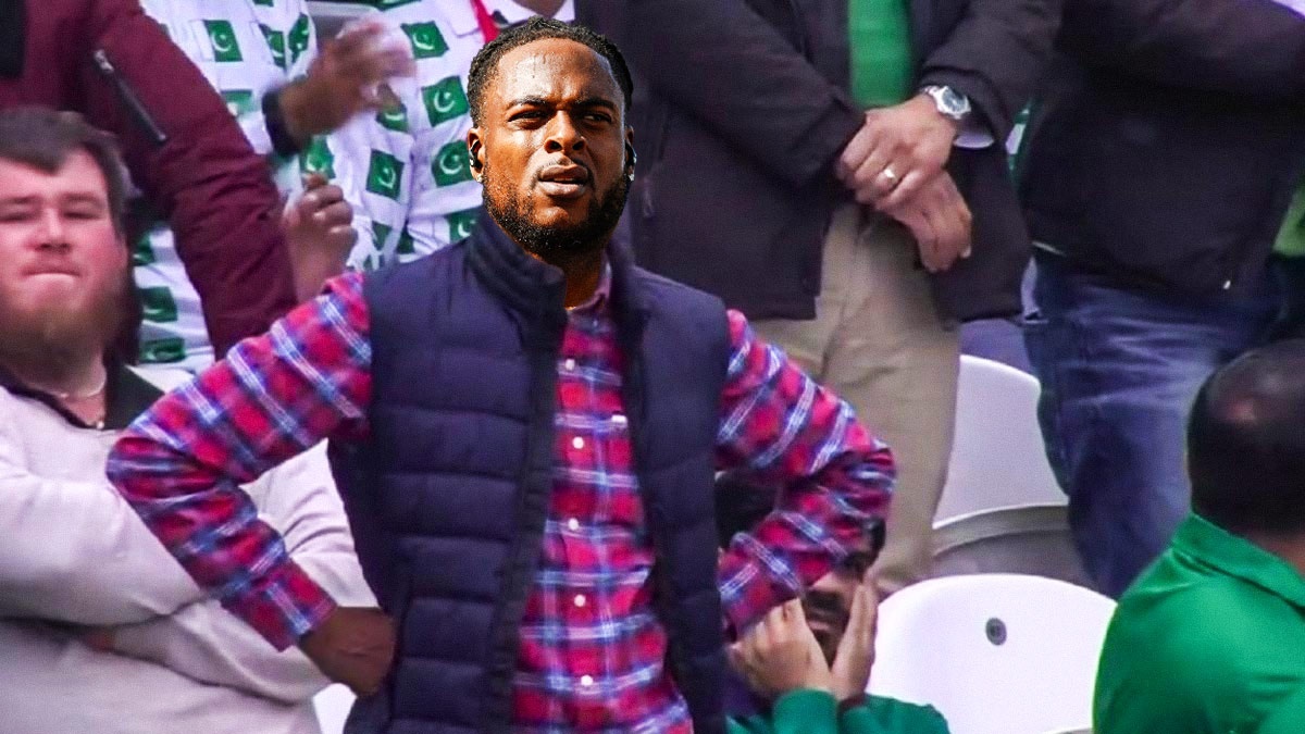 Davante Adams (Raiders) as the annoyed cricket fan meme
