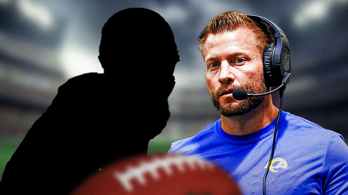 Darious Williams as a silhouette. Sean McVay