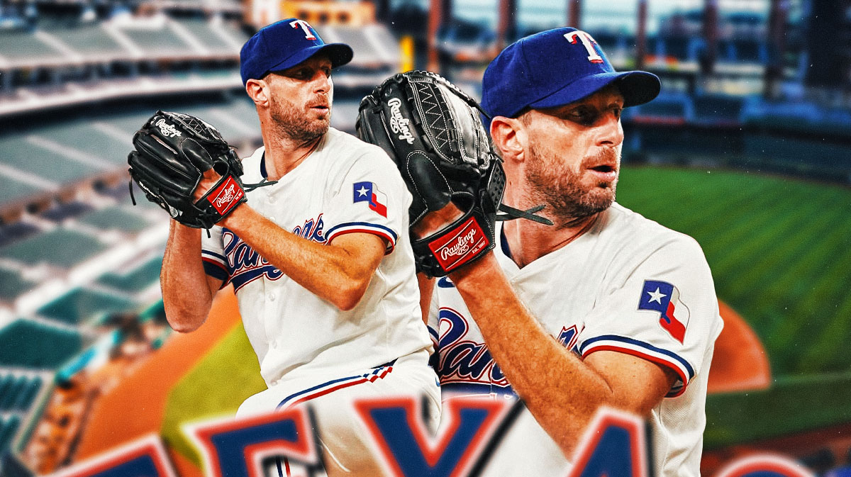 Max Scherzer inside Globe Life Field
