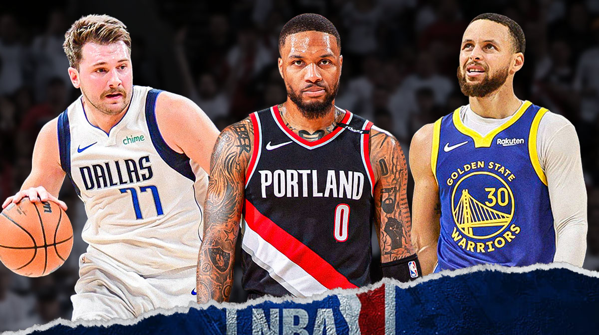 Luka Doncic, Damian Lillard and Stephen Curry.