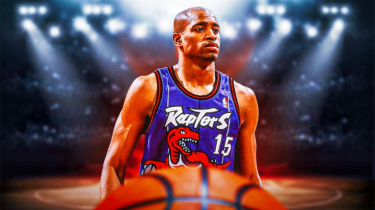 Vince Carter in a Raptors jersey.