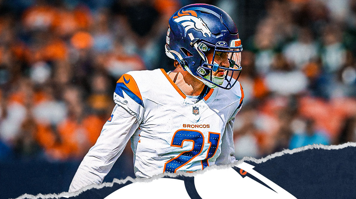 Broncos cornerback Riley Moss in Broncos uniform