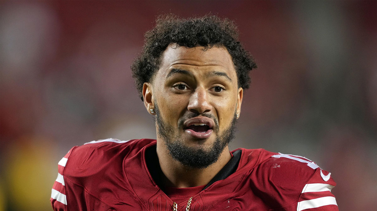 San Francisco 49ers wide receiver Ronnie Bell (10) after defeating the New York Jets at Levi's Stadium.