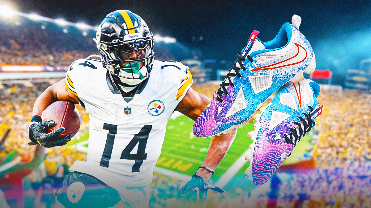 Steelers' George Pickens, custom LeBron cleats