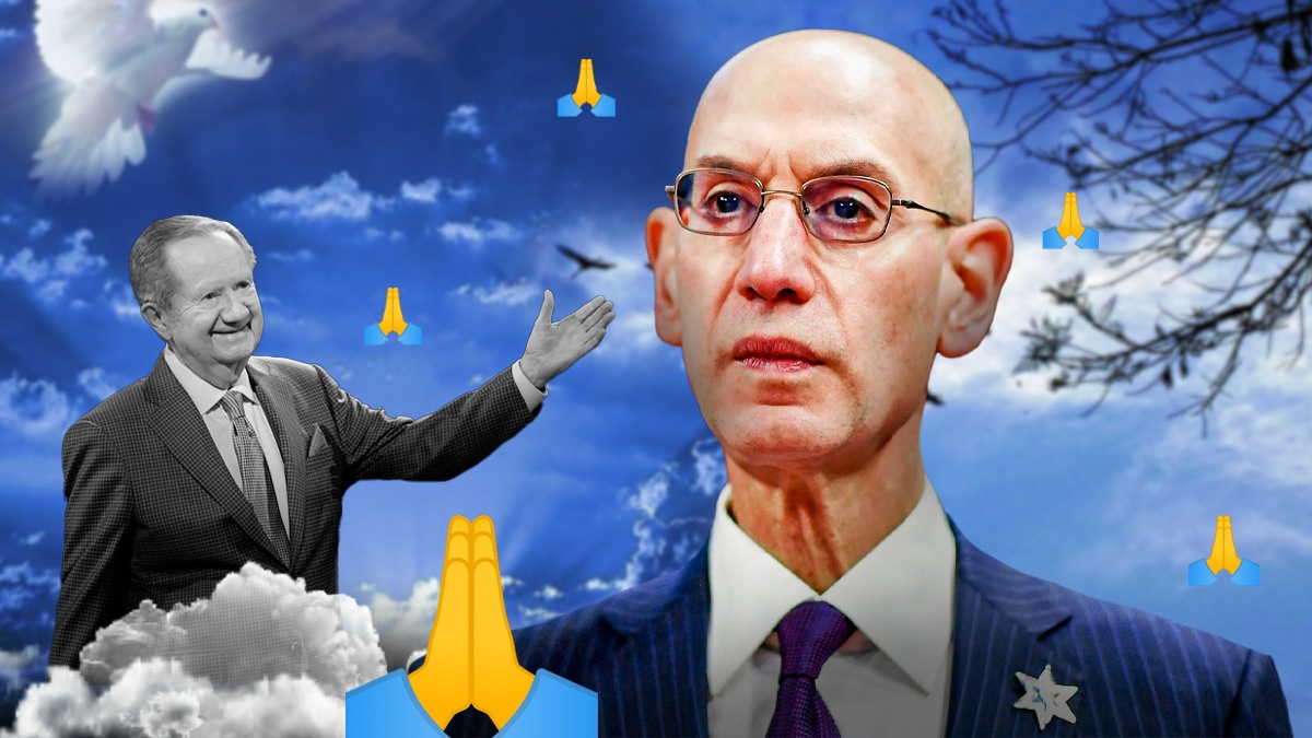 Adam Silver and the late Al McCoy