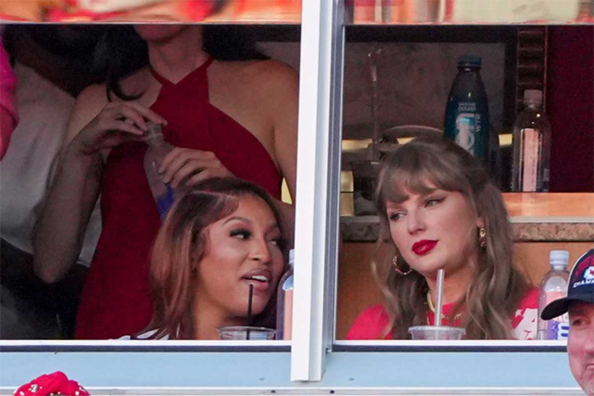 Taylor Swift at Chiefs' game against the Bengals on September 15, 2024.