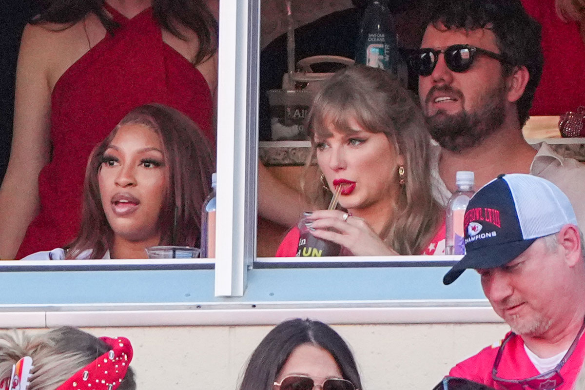 Taylor Swift at Chiefs' game against the Bengals on September 15, 2024.