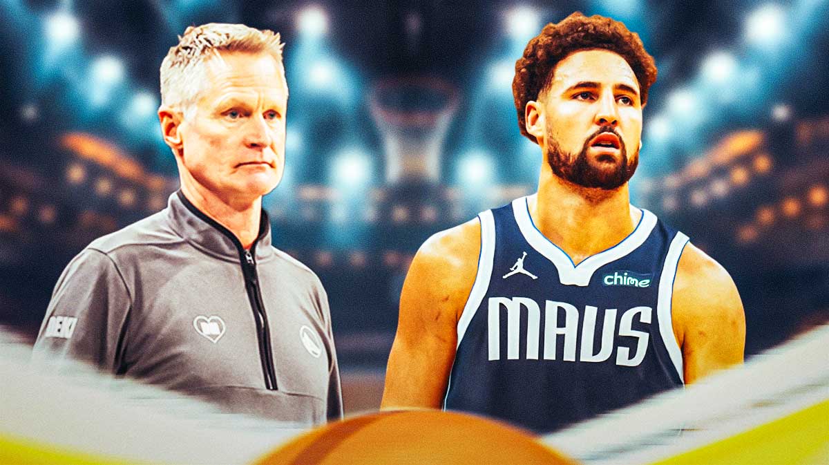 Warriors' Steve Kerr and Mavericks' Klay Thompson