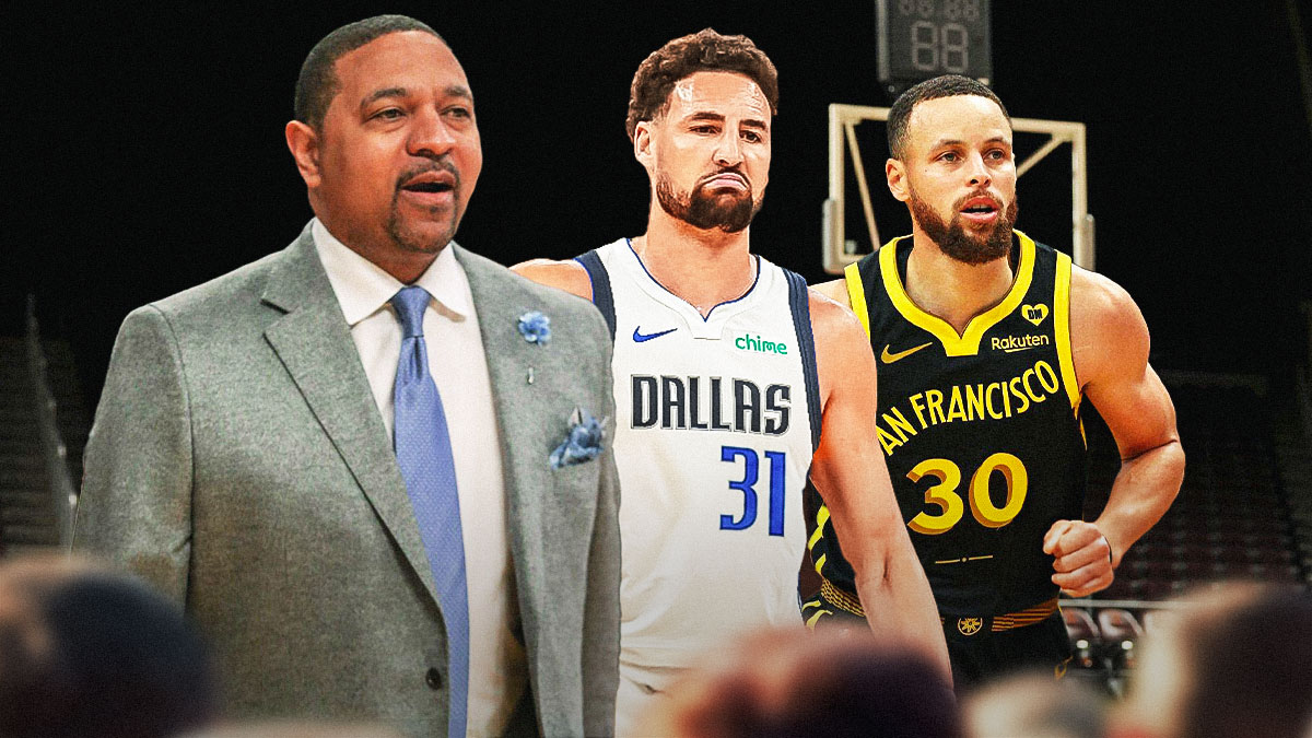Warriors Mark Jackson Stephen Curry with Mavericks Klay Thompson