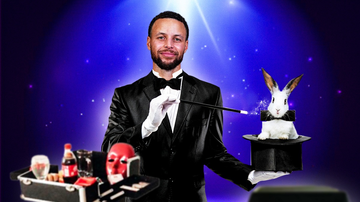 Warriors' Stephen Curry as a magician