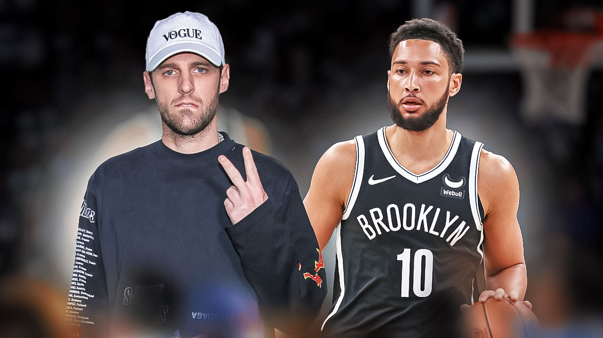 Nets' Ben Simmons next to Chris Brickley.