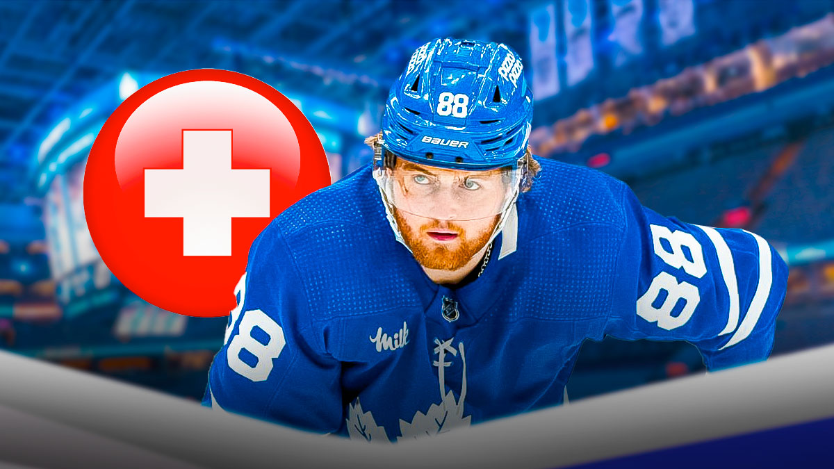 Maple Leafs' William Nylander exits Canadiens game after scary head accident