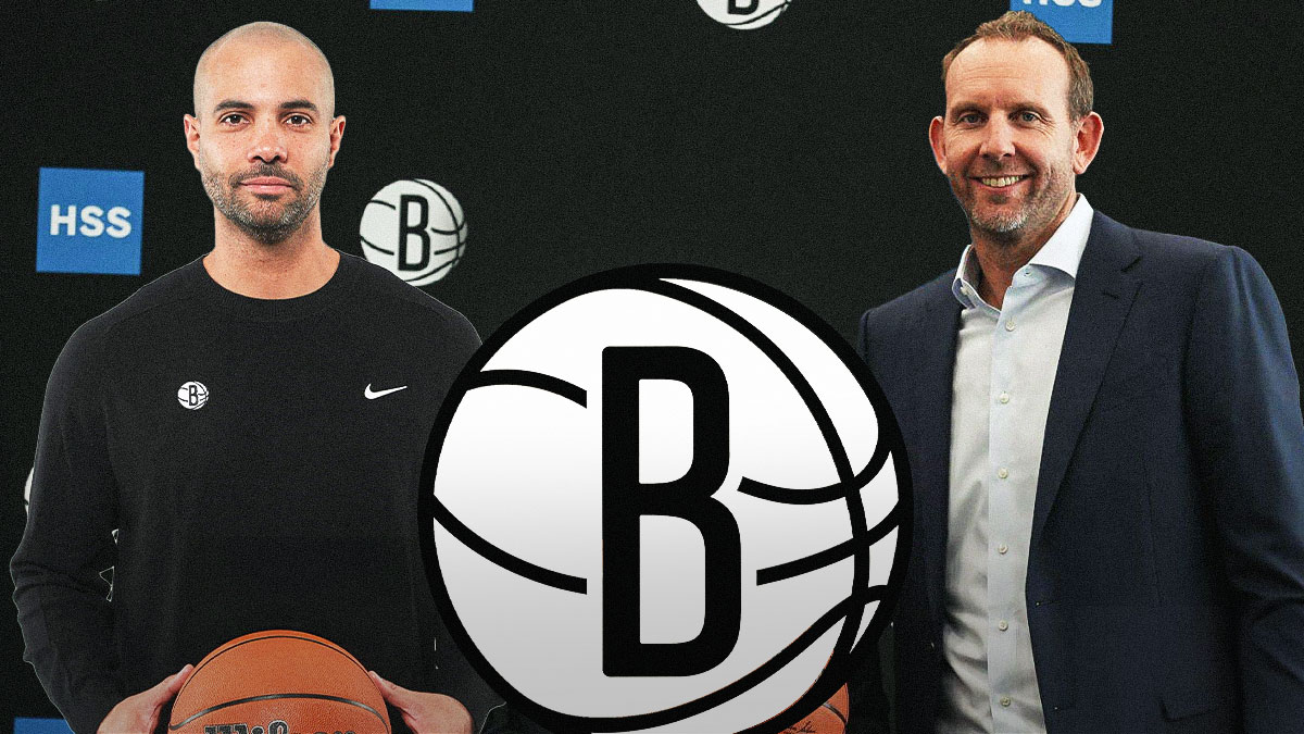 Nets' Jordi Fernandez and Sean Marks