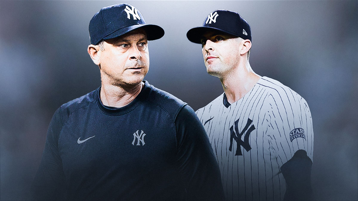 Yankees manager Aaron Boone, closer Clay Holmes