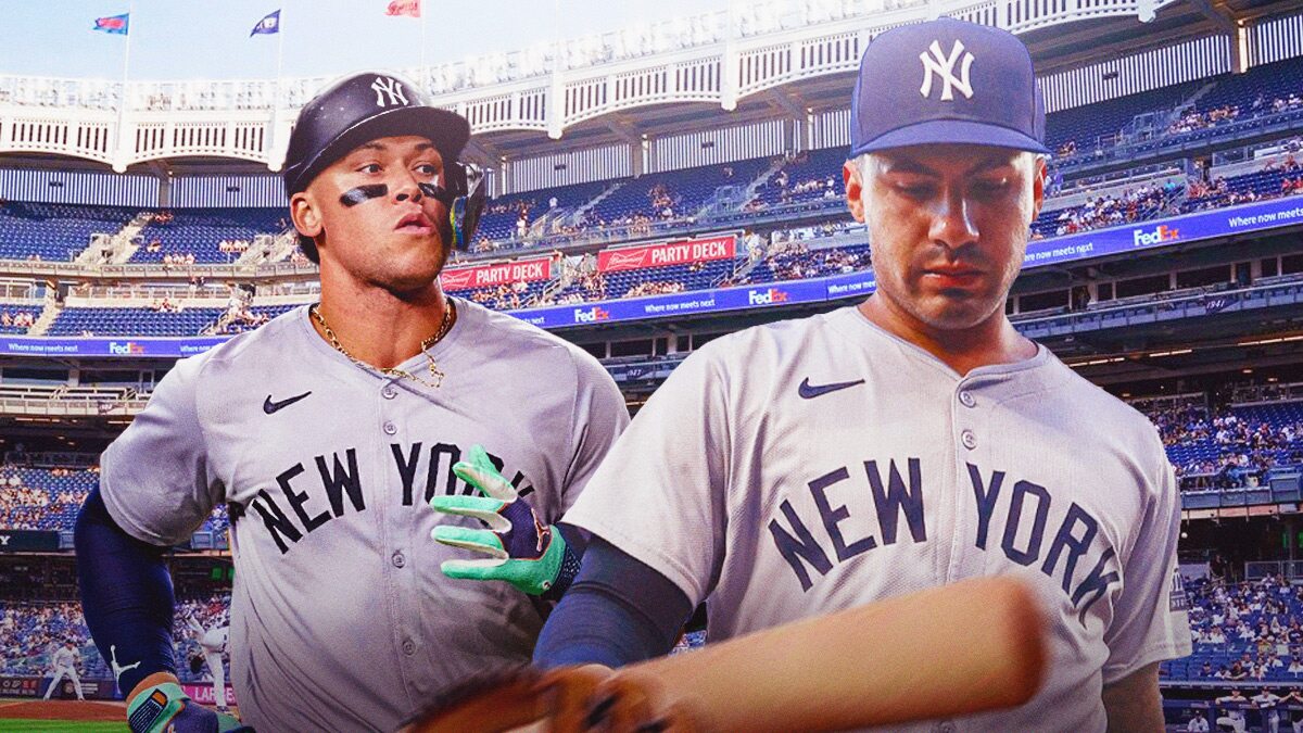 Yankees' Aaron Judge and Gleyber Torres in Yankee Stadium