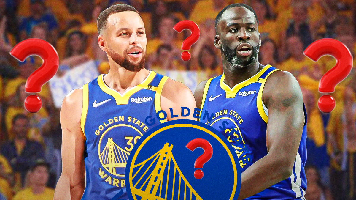Warriors' Stephen Curry and Draymond Green with question marks