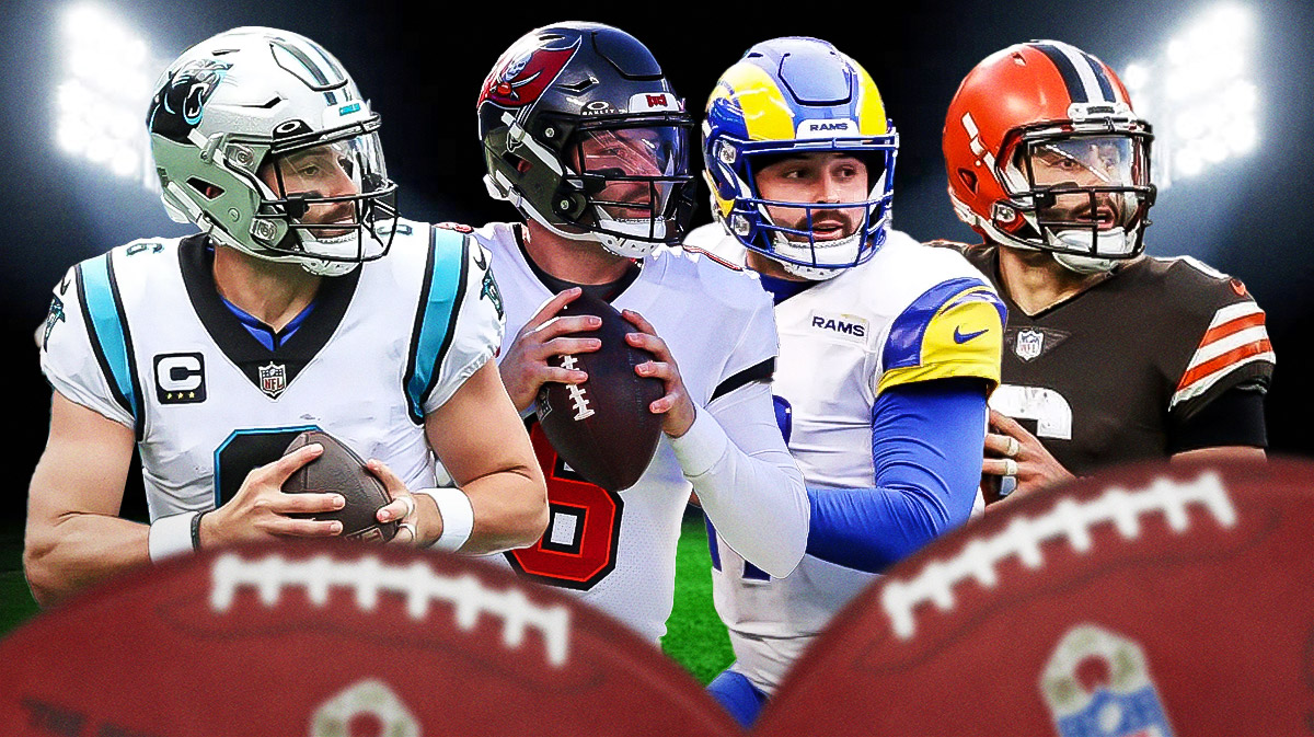 Baker Mayfield 4 times, with the Browns, Panthers, Rams and Buccaneers