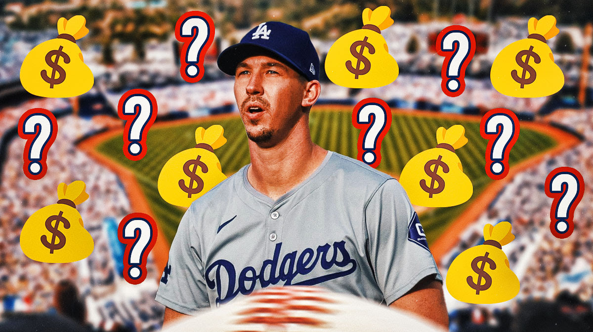 Walker Buehler with "money bags" emojis and question marks