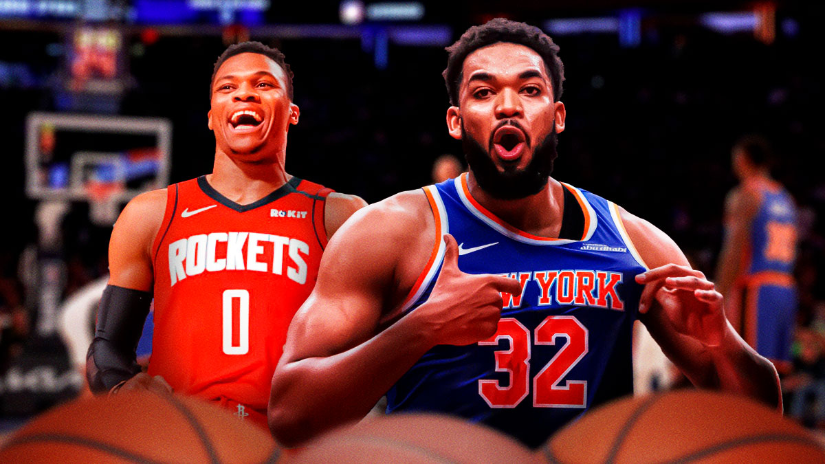 Russell Westbrook and Karl Anthony-Towns.