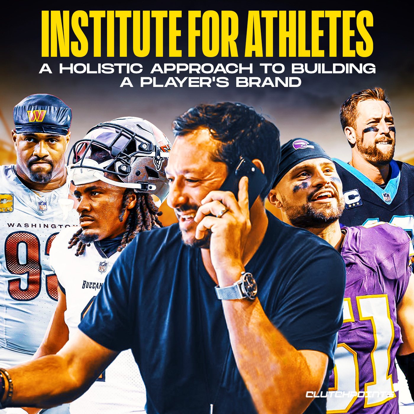 Blake Baratz and NFL players for IFA exclusive