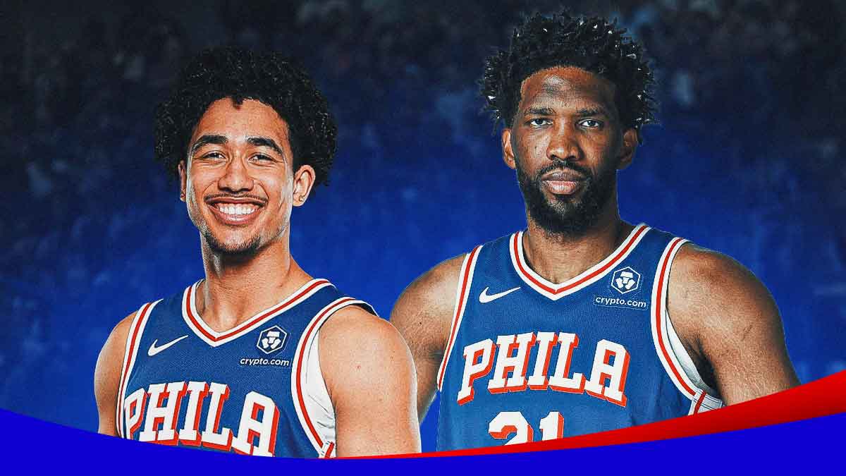 76ers' Jared McCain and Joel Embiid