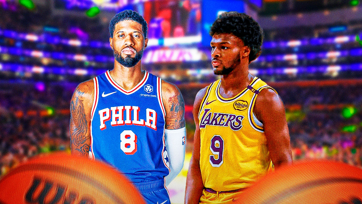 76ers' Paul George and Lakers' Bronny James
