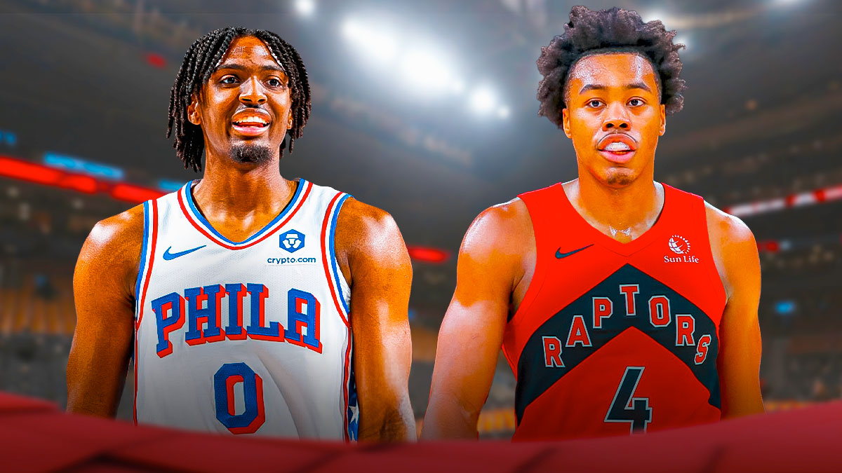 76ers' Tyrese Maxey and Raptors' Scottie Barnes